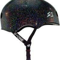S1 Mini Lifer Helmet - Black Glitter Gloss - Image 2
