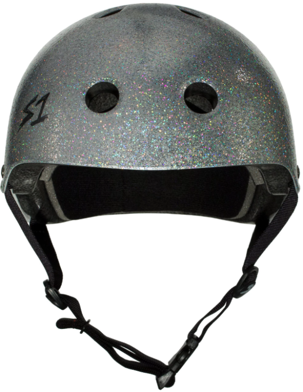 S1 Lifer Helmet - Silver Glitter Gloss - Image 3