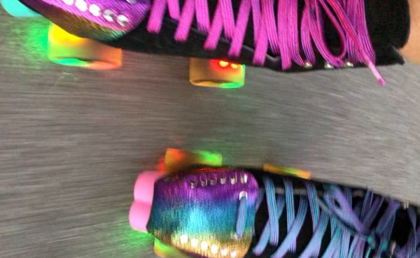 Derby SPARK Laces - Pink and Purple Stripe - Image 2