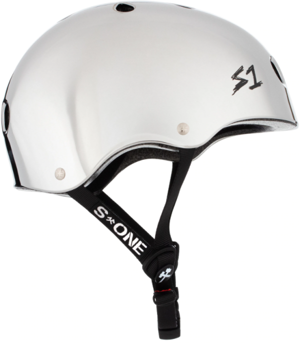 S1 Lifer Helmet - Silver Mirror Gloss - Image 2