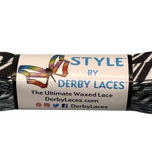 Derby Style Laces - Zebra Print