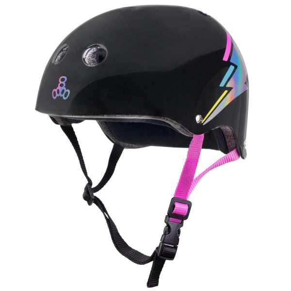 Triple 8 Certified Sweat Saver -Black Hologram (S/M) - Image 2