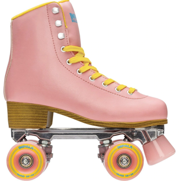 Impala Quad Skates - Pink & Yellow (UK6) - Image 2