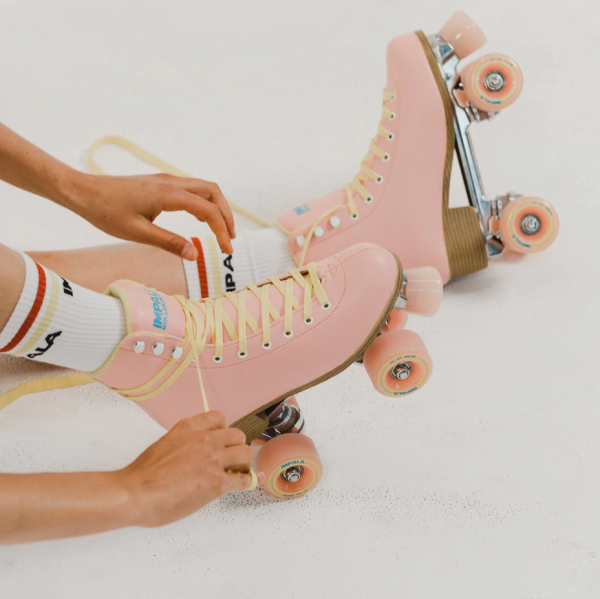 Impala Quad Skates - Pink & Yellow (UK6) - Image 9