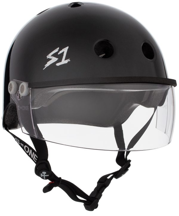 S1 Lifer Visor Helmet - Black Gloss