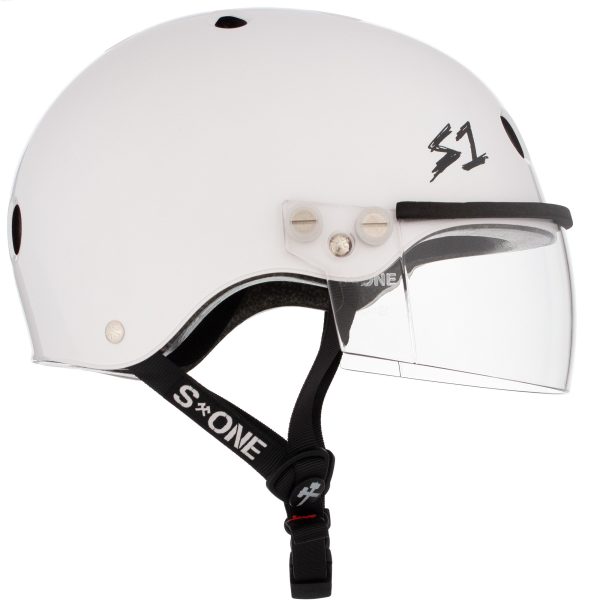 S1 Lifer Visor Helmet - White Gloss - Image 2