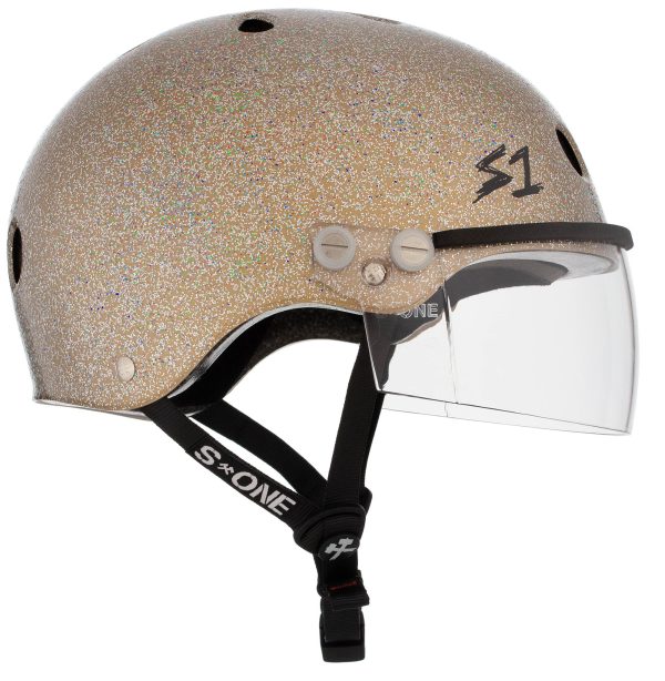 S1 Lifer Visor Helmet - Gold Glitter Gloss - Image 2