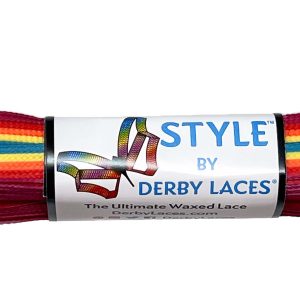 Derby Style Laces -  Rainforest Sunset Stripe