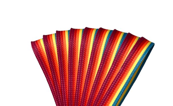 Derby Style Laces -  Rainforest Sunset Stripe - Image 2