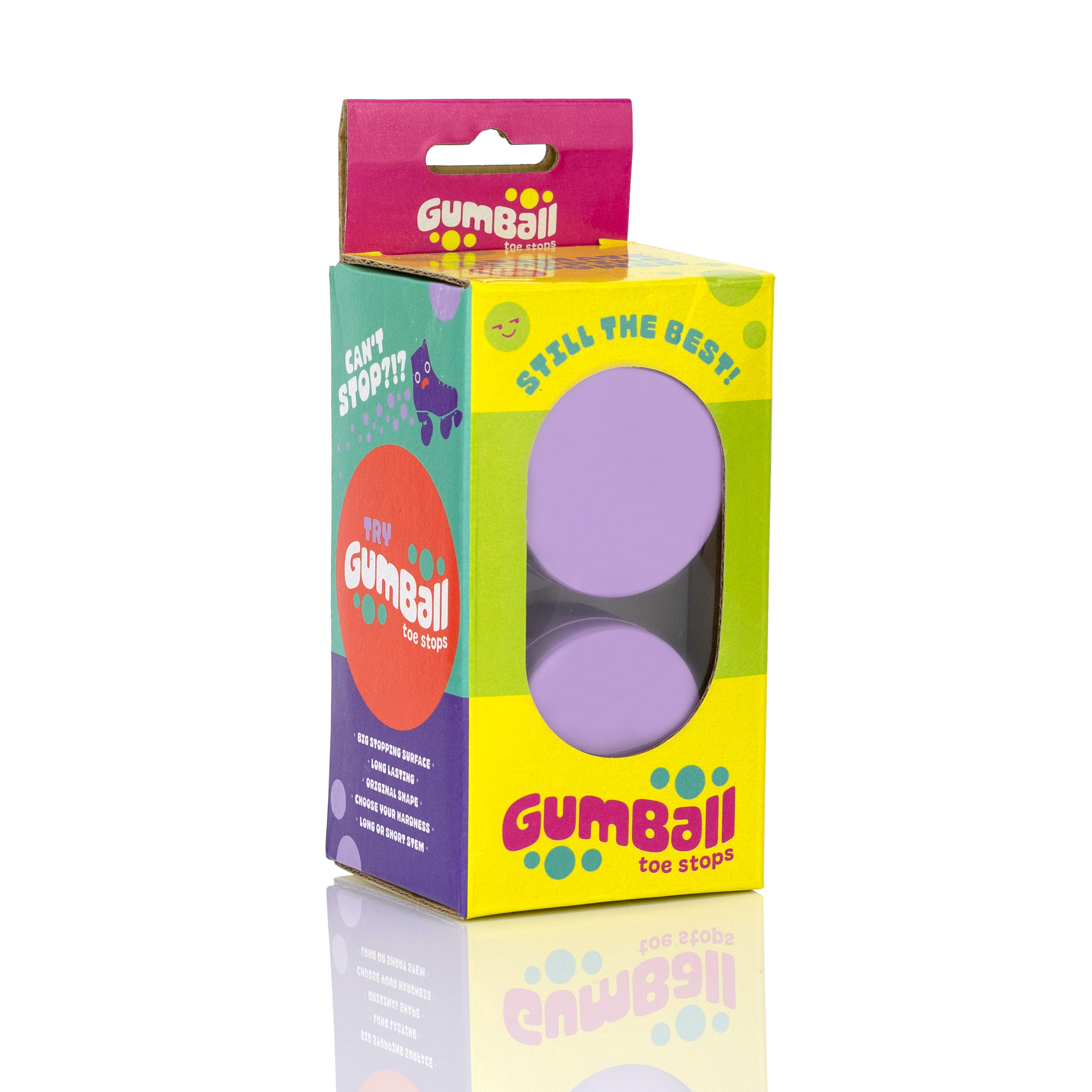 Original Gumball Toe Stops - Grape (Long Stems) - Image 3