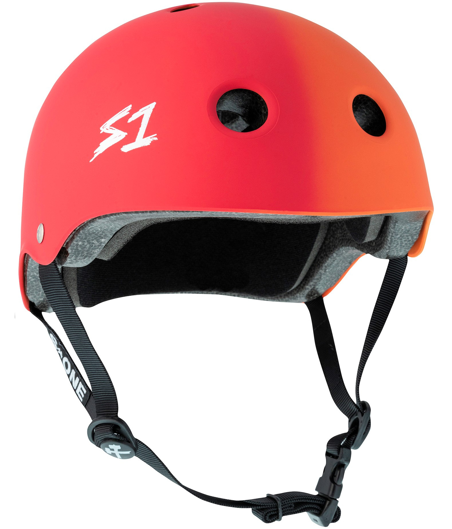 S1 Lifer Helmet Red Fade to Orange (Matte) Origin Skates