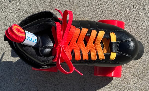 Derby Style Laces - Ombre Red Yellow Flame - Image 2
