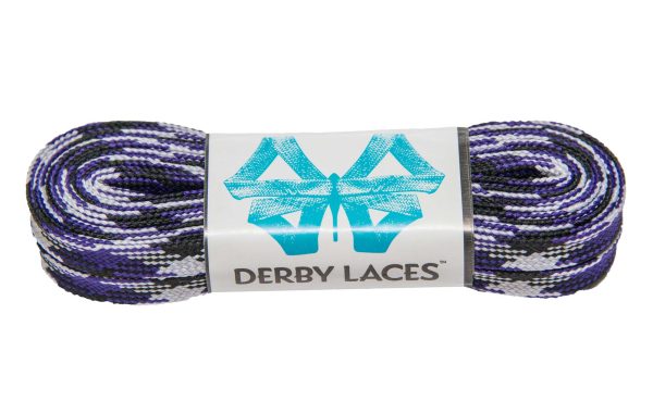 Derby Waxed Laces - Purple Camoflauge