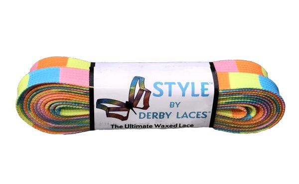 Derby Style Laces -  Summer Block