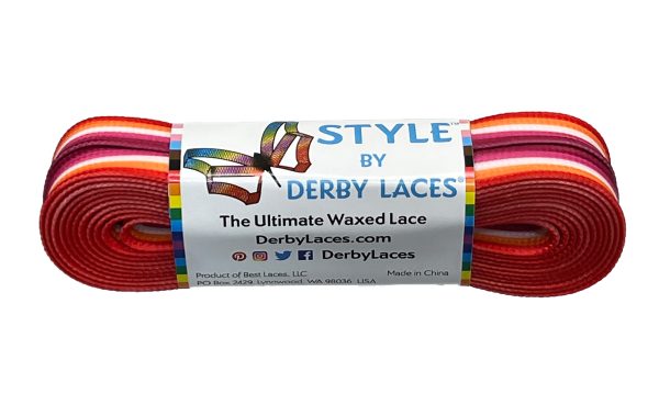 Derby Style Laces -Lesbian Stripe