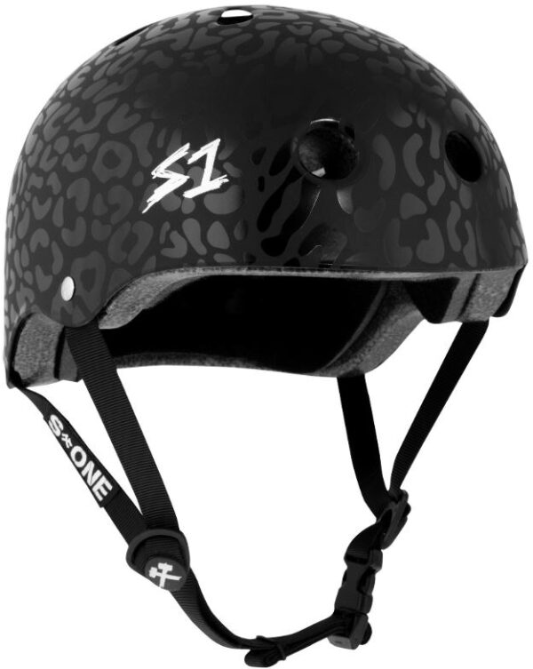 S1 Lifer Helmet - Black on Black Leopard Matte