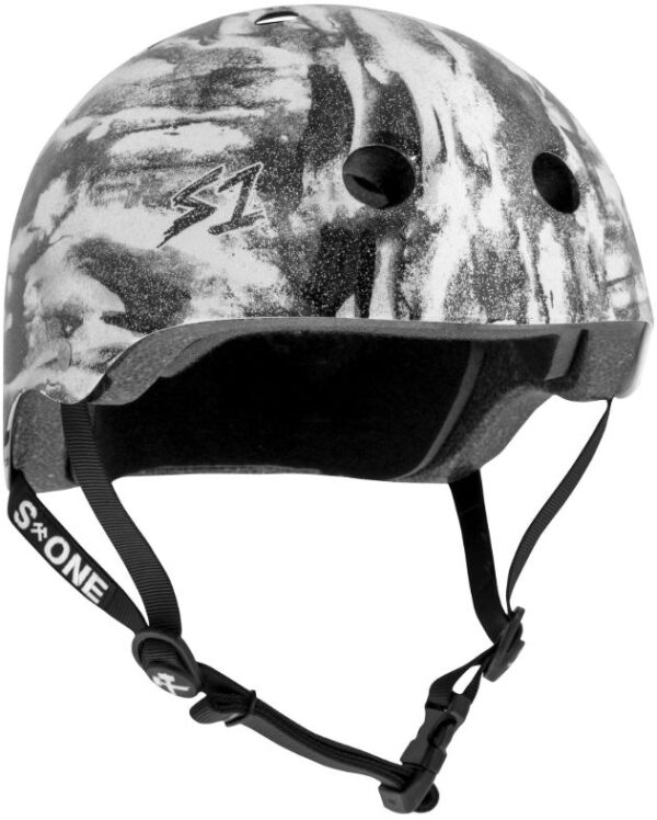 S1 Lifer Helmet - Bomba (Black & White Gliitter Gloss)