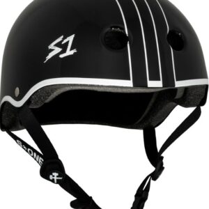 S1 Lifer Helmet - Black Gloss with white outline (GAVO Collab)