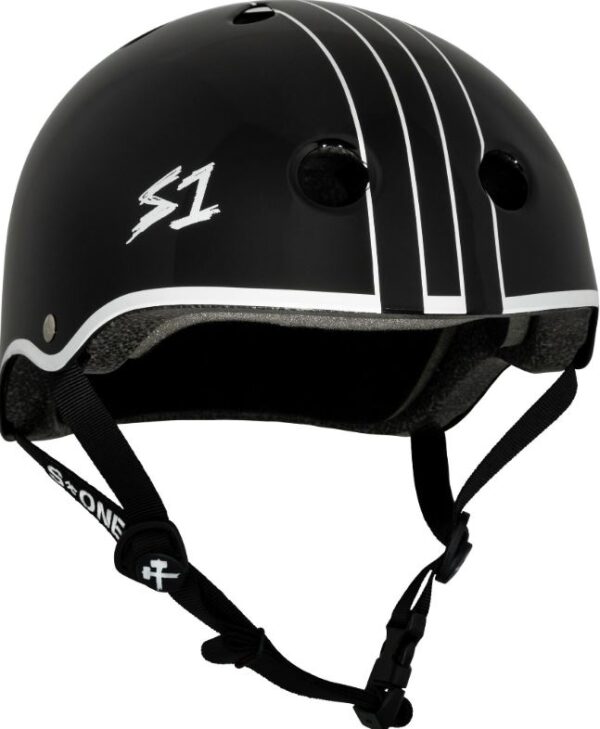 S1 Lifer Helmet - Black Gloss with white outline (GAVO Collab)