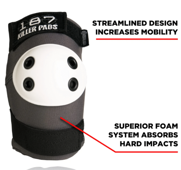 187 Pro Elbow Pads - Grey & White (L) - Image 2
